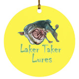 Laker Taker Lures Circle Ornament