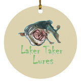 Laker Taker Lures Circle Ornament