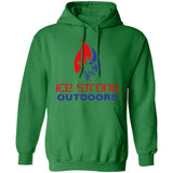 Men's Ice Strong Pullover Hooded Sweatshirt - Patriotic Ice Strong Front Logo