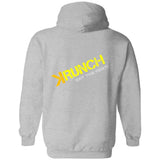 Men's Ice Strong Pullover Hooded Sweatshirt - Krunch Eat the Meat Back Logo