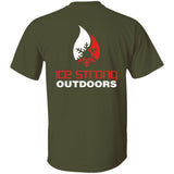Men's Double Front & Back Ice Strong Logo Short Sleeve Heavyweight Tee