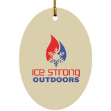 Ice Strong Outdoors Oval Ornament