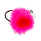 3 Pack Tungsten Bead Tactical Euro Hot Pink Jig Egg Flies - Size 14