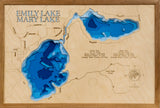 Lake Emily and Lake Mary in Crow Wing County, Minnesota