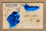 Lake Emily and Lake Mary in Crow Wing County, Minnesota