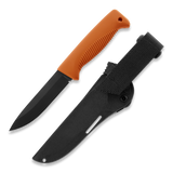 Peltonen M07 Ranger Puukko Black Cerakote Orange Handle FJP137