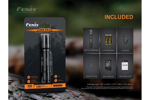 fenix e20 flashlight Fenix E20 V2.0 EDC Flashlight