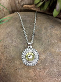 9mm Fire & Ice Long Bullet Necklace