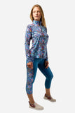 Enchanted Grayling Pocket Capri Leggings