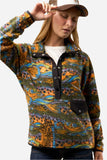 Unbound Brown Riffle Snap Fleece