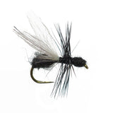 Black Fur Flying Ant Terrestrial Trout Dry Fly - 6 Flies Hook Size 18