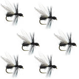 Black Fur Flying Ant Terrestrial Trout Dry Fly - 6 Flies Hook Size 14