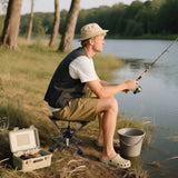 Folding Camping Stool 360¬∞ Swivel Hunting Chair with Anti-Sink Feet