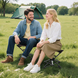 Folding Camping Stool 360¬∞ Swivel Hunting Chair with Anti-Sink Feet