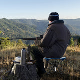 Folding Camping Stool 360¬∞ Swivel Hunting Chair with Anti-Sink Feet