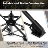 Folding Camping Stool 360¬∞ Swivel Hunting Chair with Anti-Sink Feet