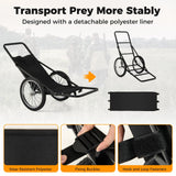 550 LBS Folding Deer Game Cart with Polyester Liner for Hunting