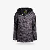 Waterproof 1/2 Zip Bog Hoodie | Womens - Shadow Leopard