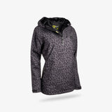 Waterproof 1/2 Zip Bog Hoodie | Womens - Shadow Leopard