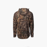 Waypoint Grid Fleece 1/2 Zip Hoodie | Mens - Mossy Oak Original Shadow Grass