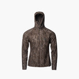 Waypoint Grid Fleece 1/2 Zip Hoodie | Womens - Mossy Oak Bottomland