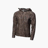 Waypoint Grid Fleece 1/2 Zip Hoodie | Womens - Mossy Oak Bottomland