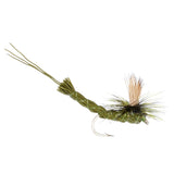 Green Para Drake Extended Body Dry Fly - 6 Flies Size 10