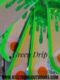 Ice Strong Outdoors - 8.5" Dual Fin Flasher Series - Painted Glow/UV Series - NEW DRIP SERIES LAUNCHED MAY 2026