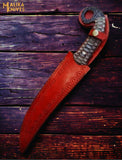 Hand forged Damascus Ringtail Hunting Knife