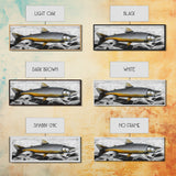 Golden Trout, River Rocks, Fishing Moment, Canvas Print, rustic lakehouse decor, angler gift wall art, fish print, cabin lodge artwork