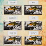Trout Fish Art, Rustic Fishing Wall Art, Wildlife Painting, Extra Wide Art, Nature Lover Gift, Framed Canvas Print, Cabin Wall Decor