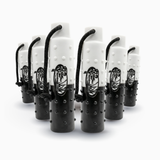 HuntEmUp Large 3-Inch Flasher Dog Training Bumpers with Throw Rope and Air Valve – Black and White 6 Pack