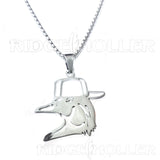 Wood Duck with Hat- Stainless Steel Necklace and Pendant