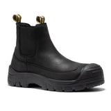ROCKROOSTER Woodland Brown 6 inch Composite Toe Pull-on Leather Work Boots AK664