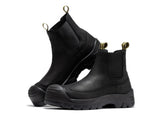 ROCKROOSTER Woodland Brown 6 inch Composite Toe Pull-on Leather Work Boots AK664