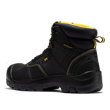 ROCKROOSTER Woodland Black 6 inch Waterproof Composite Toe Leather Work Boots AK663