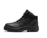 ROCKROOSTER Avalon Black 6 Inch Zip-sided Composite toe Leather Work Boots CP213BK