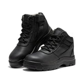 ROCKROOSTER Avalon Black 6 Inch Zip-sided Composite toe Leather Work Boots CP213BK