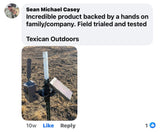 Patented T-Post Trail Camera Mount with 2 Articulating Arms