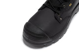 ROCKROOSTER Woodland Black 6 inch Waterproof Composite Toe Leather Work Boots AK662