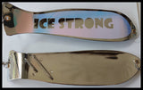 Ice Strong Outdoors - 10" Chrome / Glow Dual Fin and NO Fin Options Fishblades  PERSONALIZED!