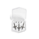 ZEUS TITANIUM  BROADHEADS (3 PACK) PLUS PRACTICE HEAD-COMES WITH BOTH 100/125 GR TIPS