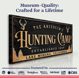 Personalized Family Hunting Camp Sign