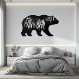 Mountain Bear Metal Wall Art - Nature-Inspired Wildlife Decor - KAF094