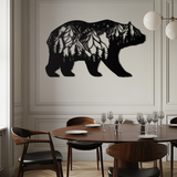 Mountain Bear Metal Wall Art - Nature-Inspired Wildlife Decor - KAF094