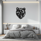 Bear Metal Wall Art - Wild Animal Steel Silhouette for Nature-Inspired Decor- KAF475