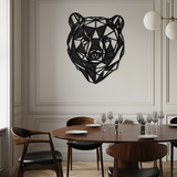 Bear Metal Wall Art - Wild Animal Steel Silhouette for Nature-Inspired Decor- KAF475