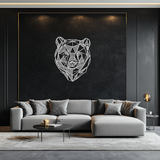 Bear Metal Wall Art - Wild Animal Steel Silhouette for Nature-Inspired Decor- KAF475