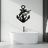 Anchor and Fish Metal Wall Art – Nautical-Inspired Design for Sea Lovers- KAF668