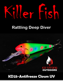 Ice Strong Outdoors - Killer Fish - Rattling DEEP Diver UV